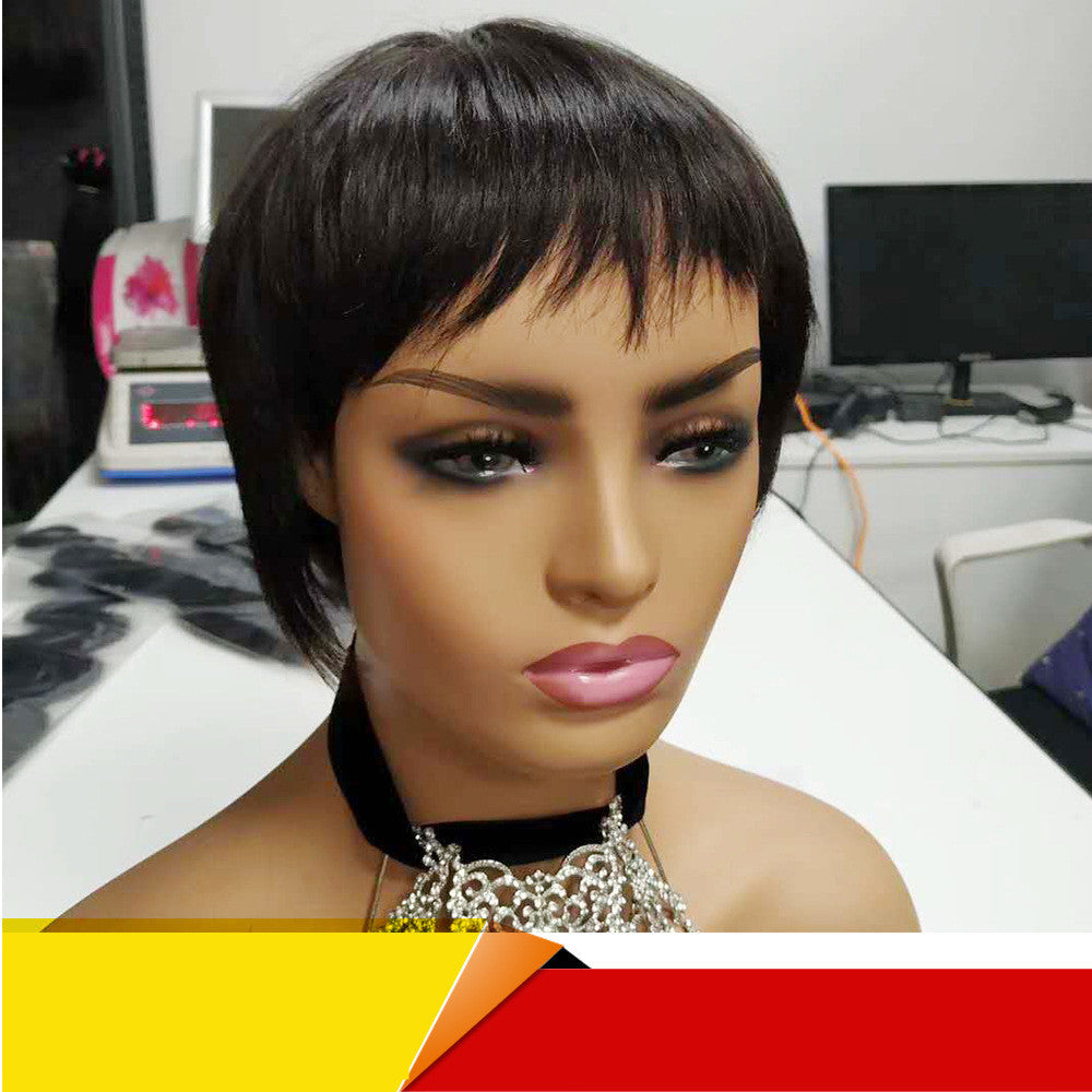 Short Straight Brazilian Human Hair Wig