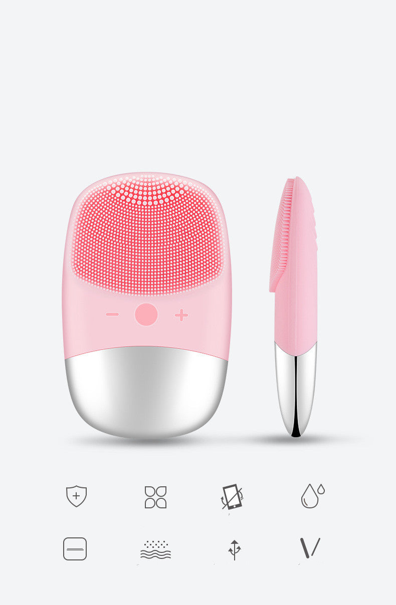 Sonic Mini Silicone Facial Cleansing Brush-0
